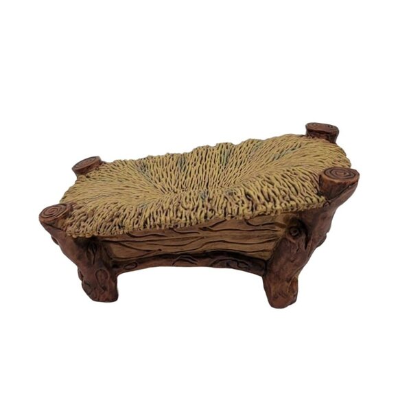 DiGiovanni by Autom Nativity Manger 4"X2.5" Poly Resin Figure 1998 Jesus VTG - Picture 3 of 10